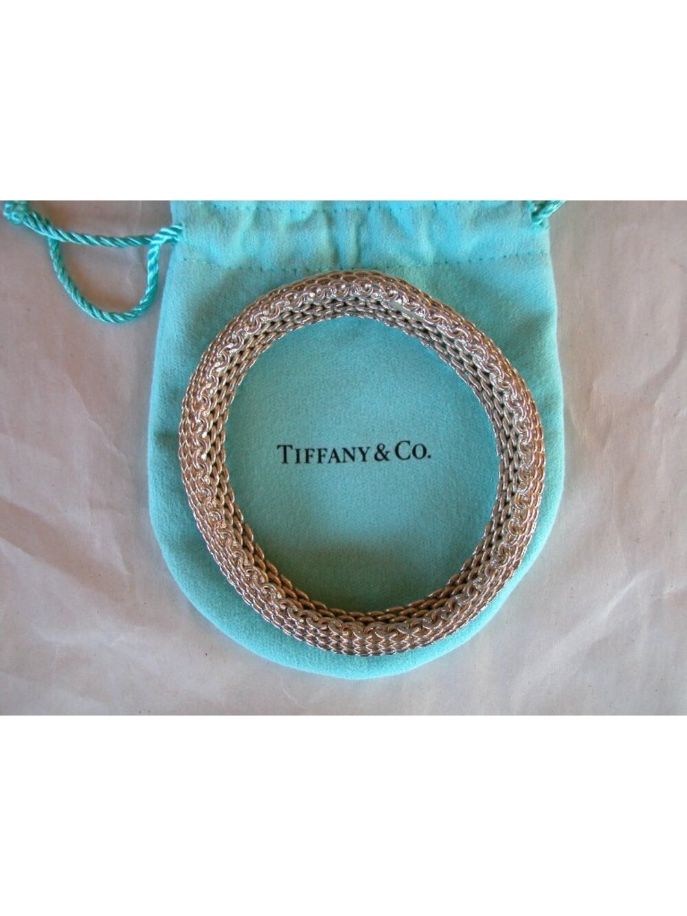 Tiffany & Company Sommerset Mesh Bangle Bracelet
